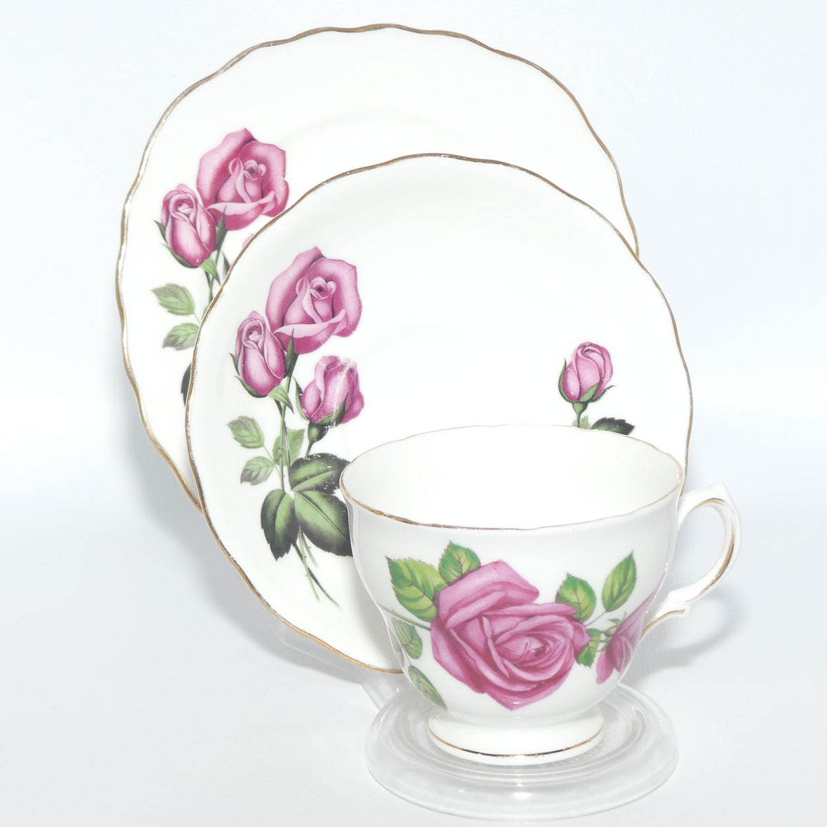 Royal Vale Pretty Roses pattern trio