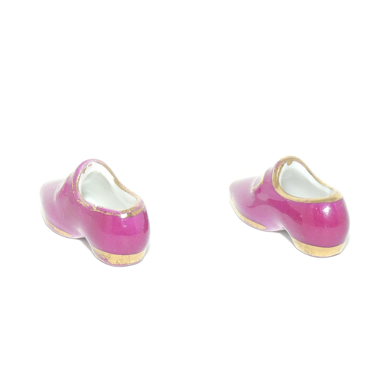 Pair of Limoges France miniature slippers
