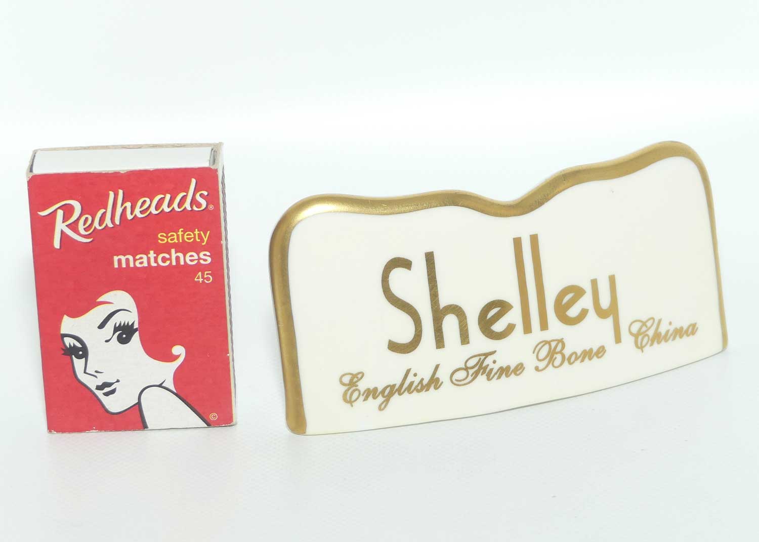 Shelley English Fine Bone China rectangular collectors display plaque | Ltd Ed 124/200