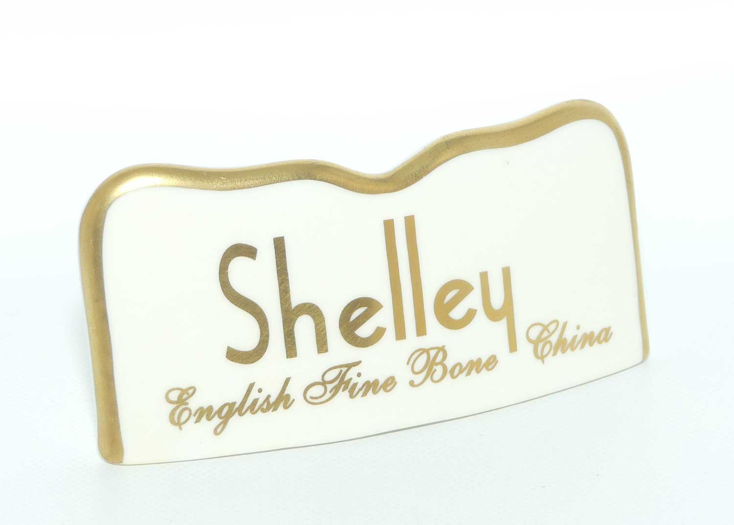Shelley English Fine Bone China rectangular collectors display plaque | Ltd Ed 124/200