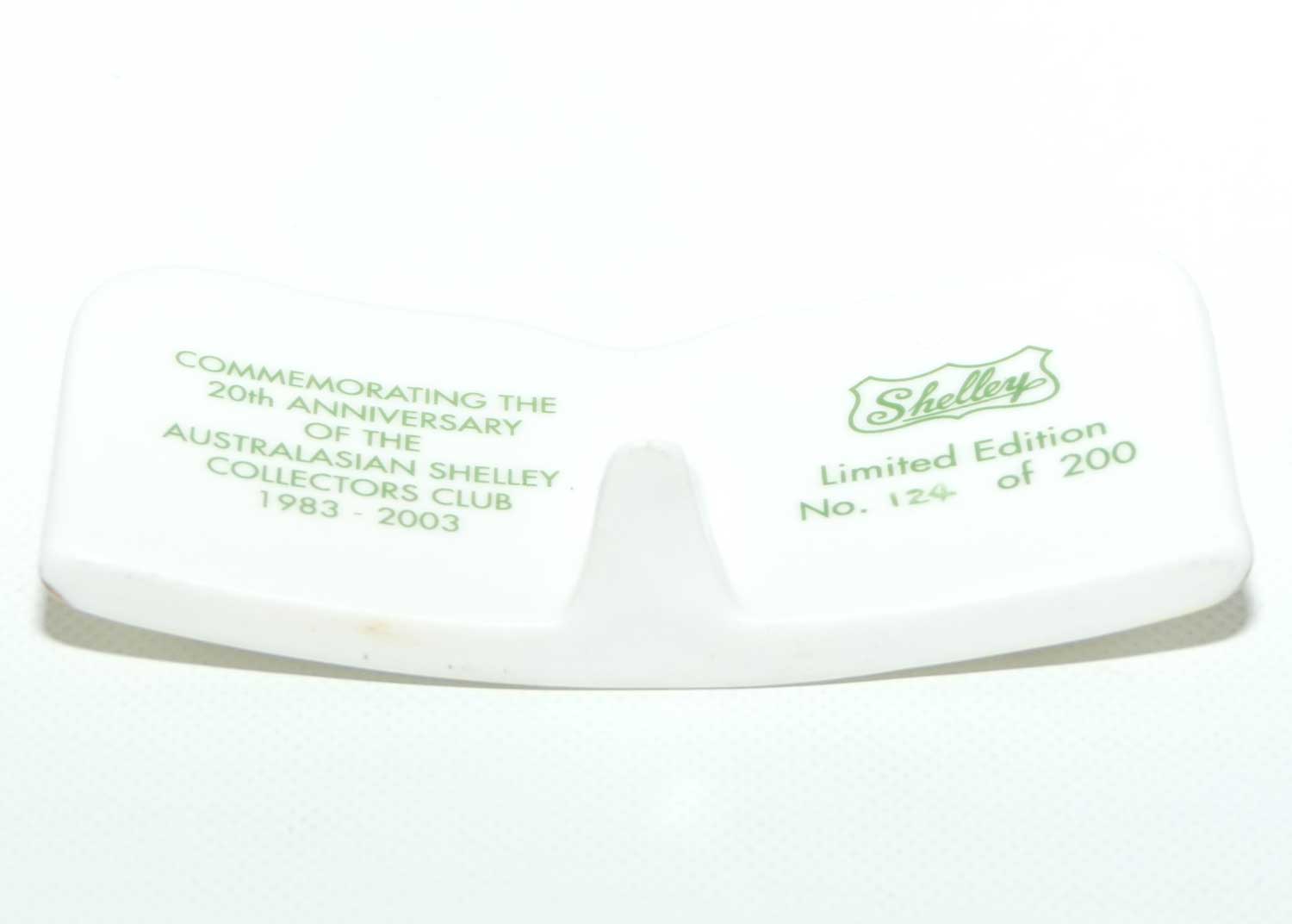 Shelley English Fine Bone China rectangular collectors display plaque | Ltd Ed 124/200