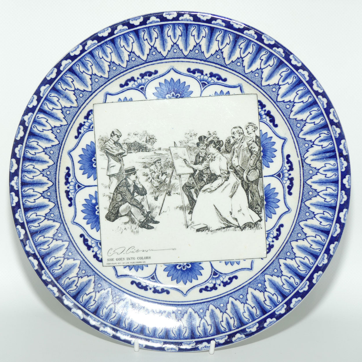 Royal Doulton CD Gibson | Gibson Girls Plate | #14: She goes into colours