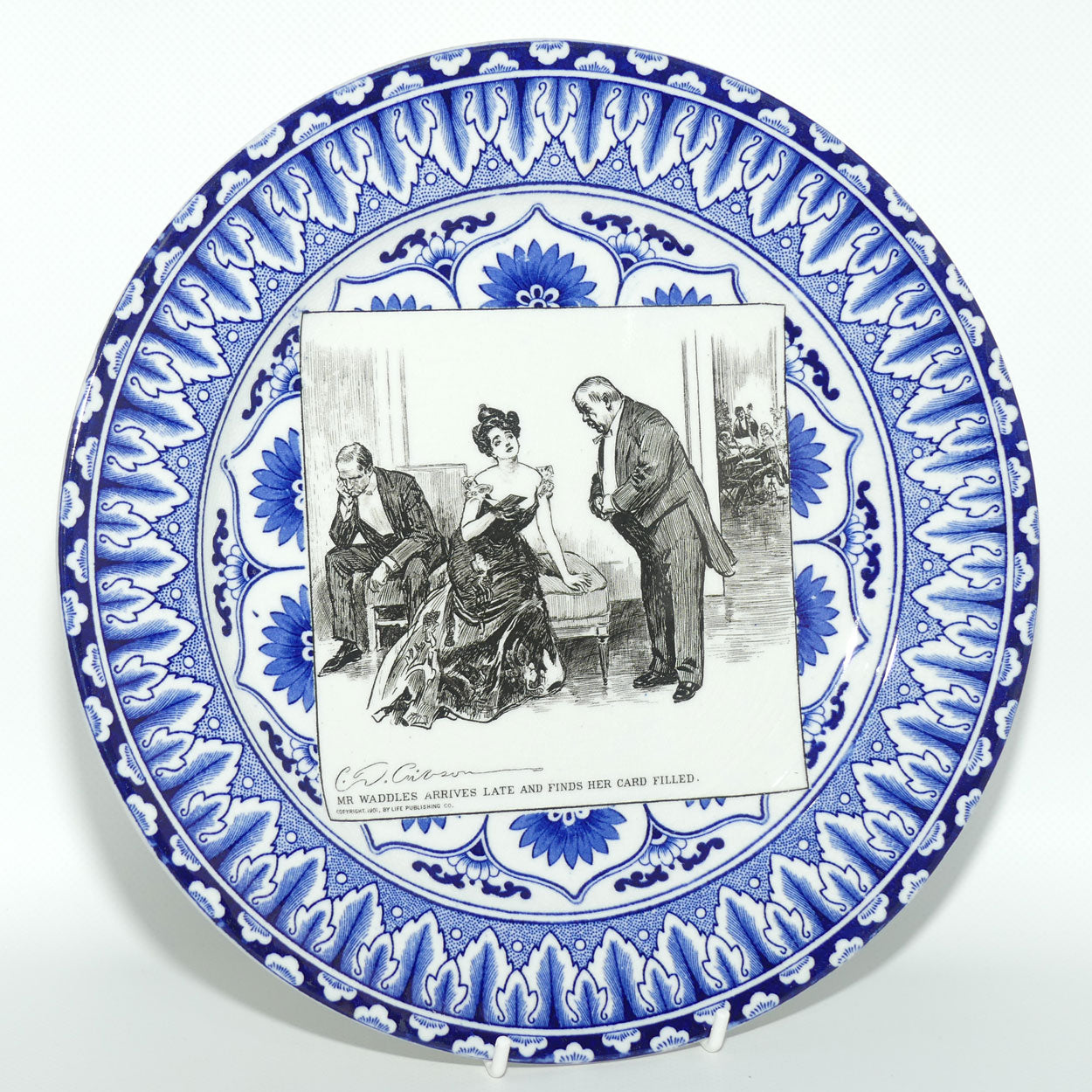 Royal Doulton CD Gibson | Gibson Girls Plate | #17: Mr Waddles arrives...