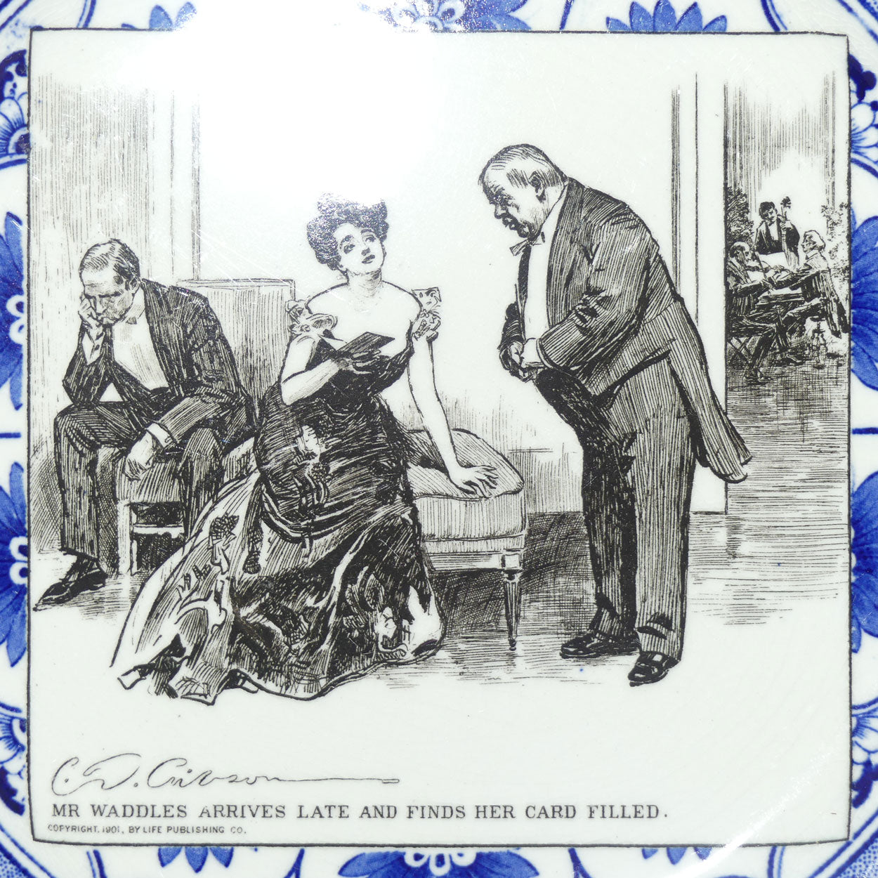 Royal Doulton CD Gibson | Gibson Girls Plate | #17: Mr Waddles arrives...