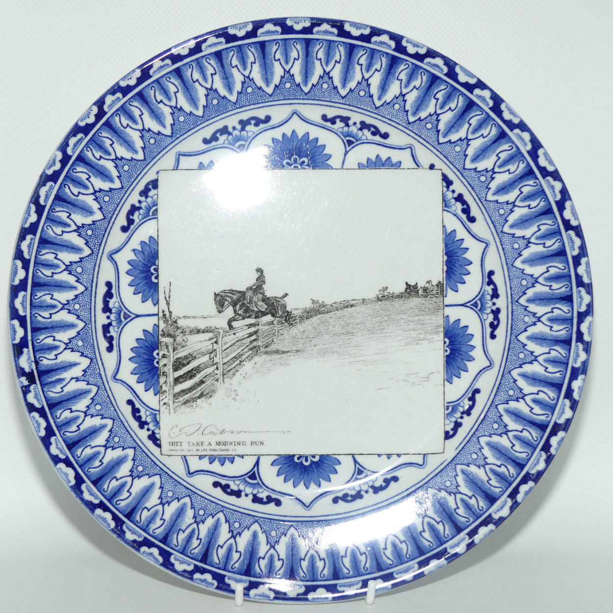 Royal Doulton CD Gibson | Gibson Girls Plate | #19: They take a morning run