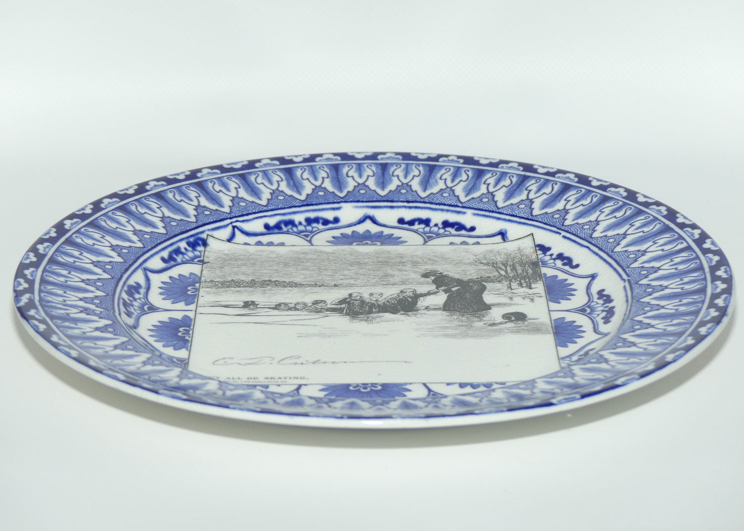 Royal Doulton CD Gibson | Gibson Girls Plate | #21: They all go skating