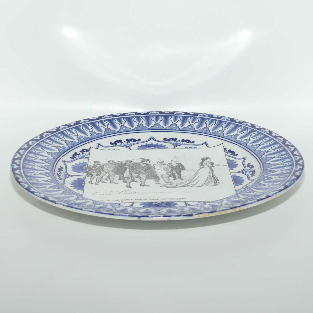 Royal Doulton CD Gibson Girls Plate | #22: She goes to the fancy...