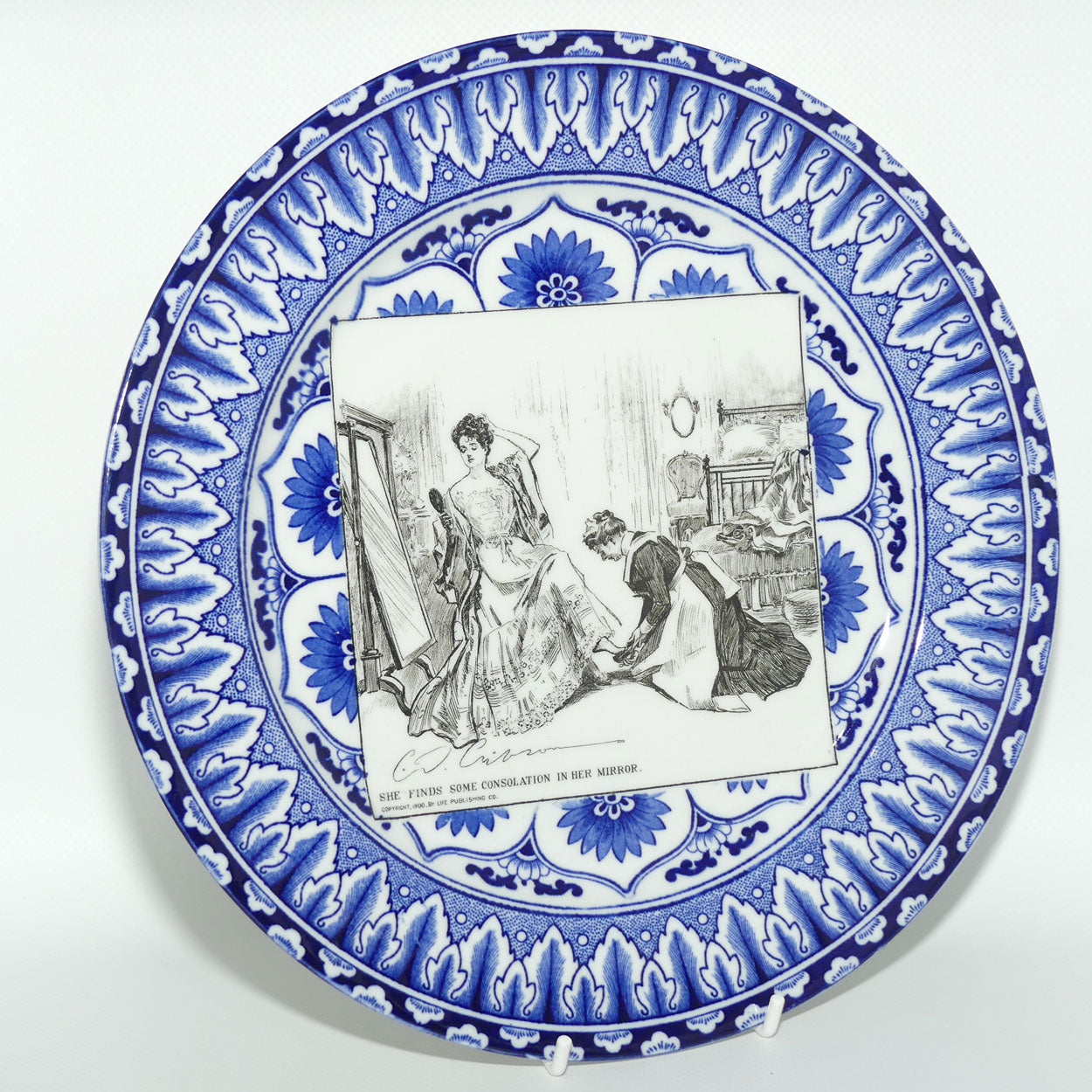 Royal Doulton CD Gibson | Gibson Girls Plate | #05: She finds some consolation...