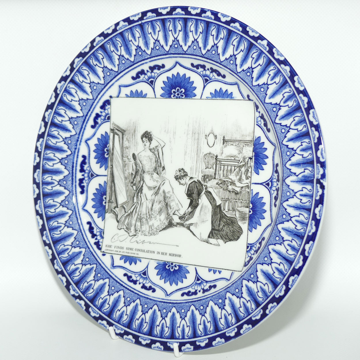Royal Doulton CD Gibson | Gibson Girls Plate | #05: She finds some consolation...