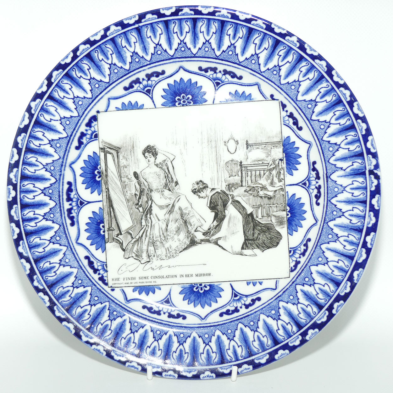 Royal Doulton CD Gibson | Gibson Girls Plate | #05: She finds some consolation...