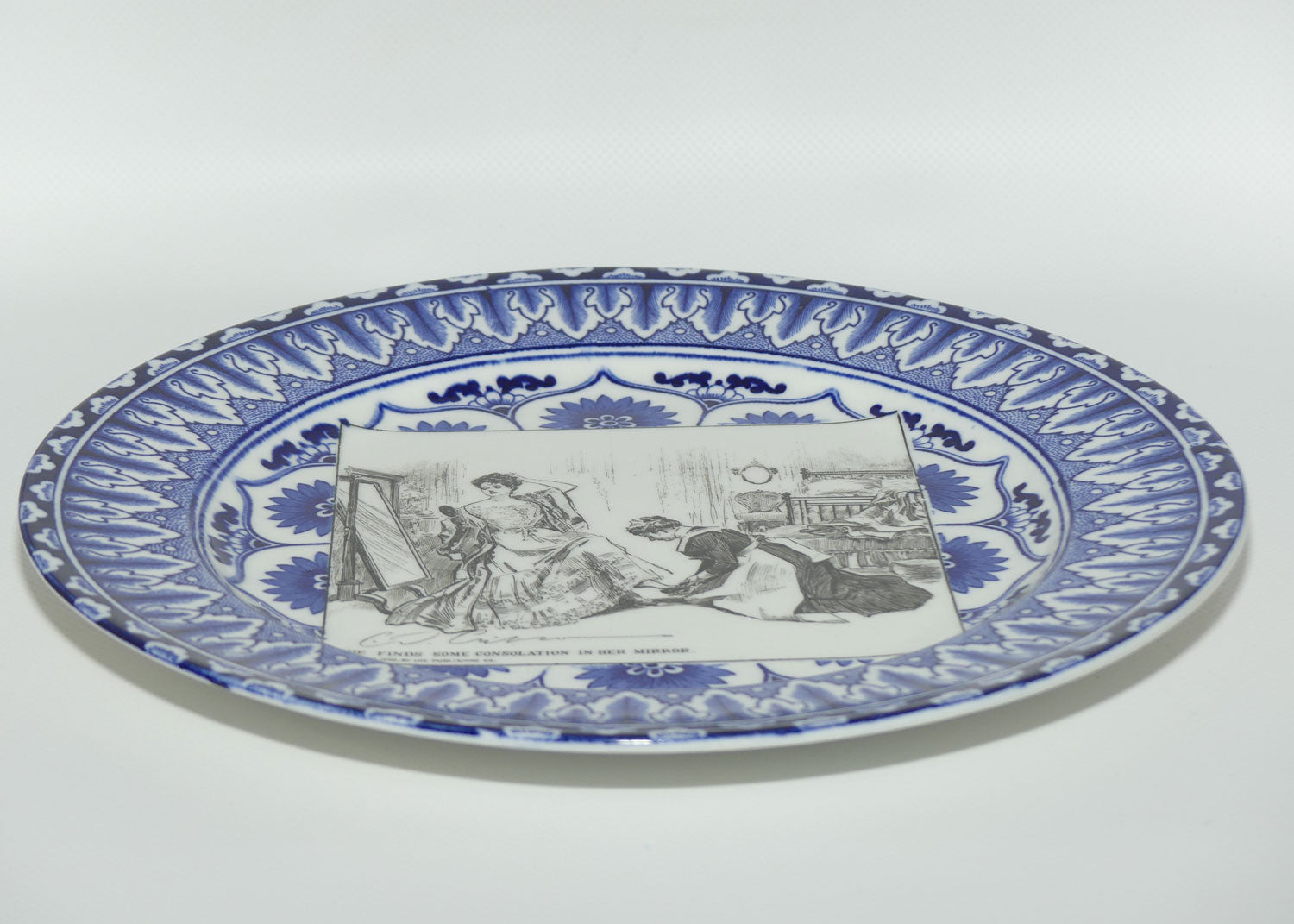 Royal Doulton CD Gibson | Gibson Girls Plate | #05: She finds some consolation...