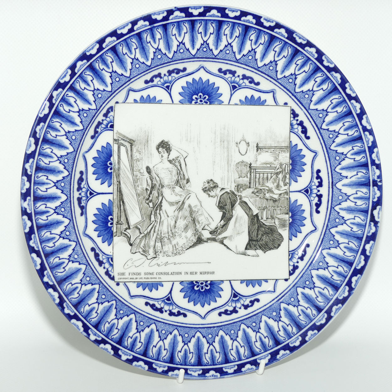 Royal Doulton CD Gibson | Gibson Girls Plate | #05: She finds some consolation... | #2