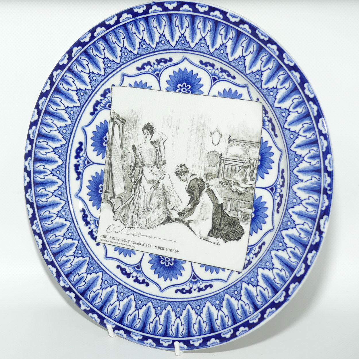 Royal Doulton CD Gibson | Gibson Girls Plate | #05: She finds some consolation... | #2