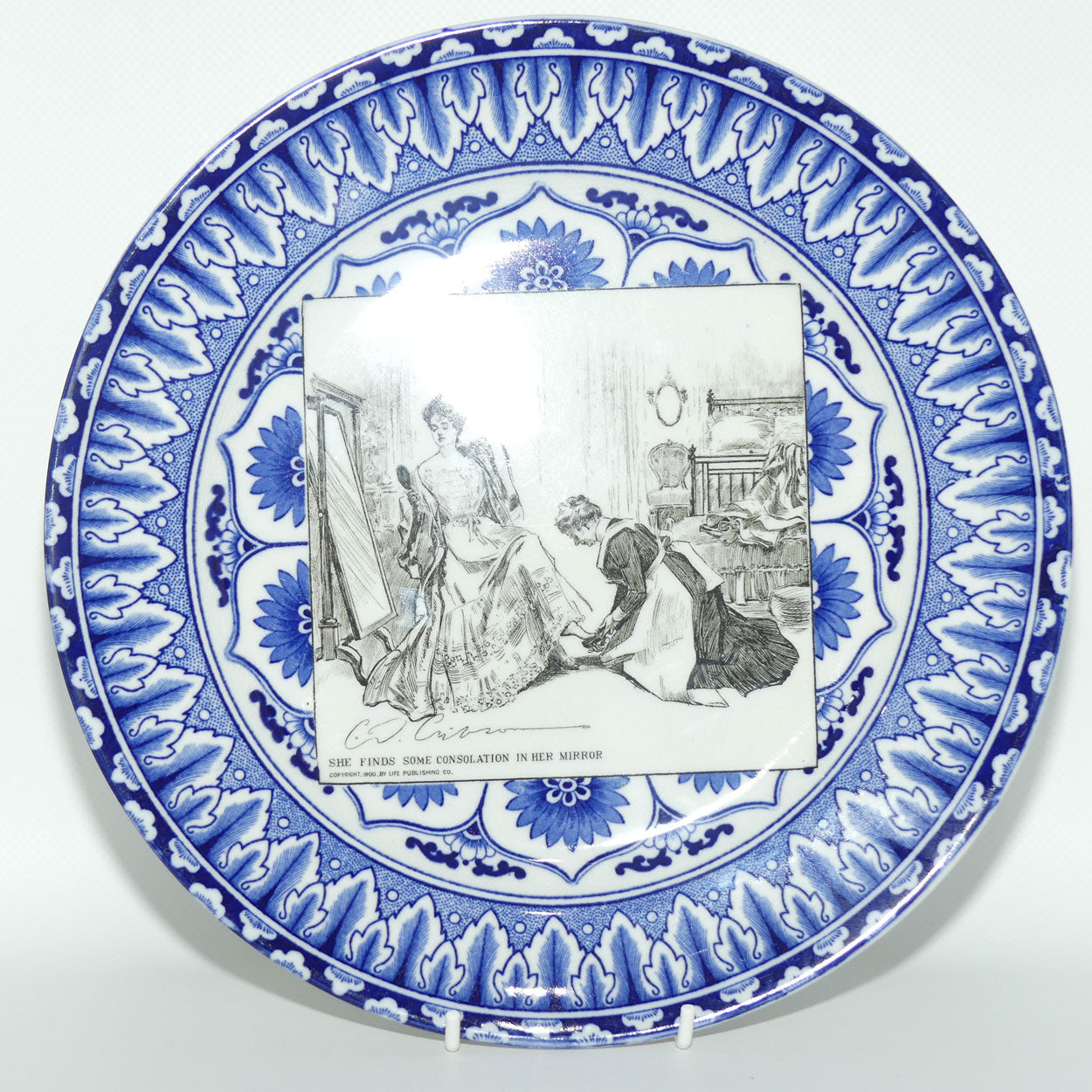 Royal Doulton CD Gibson | Gibson Girls Plate | #05: She finds some consolation... | #2