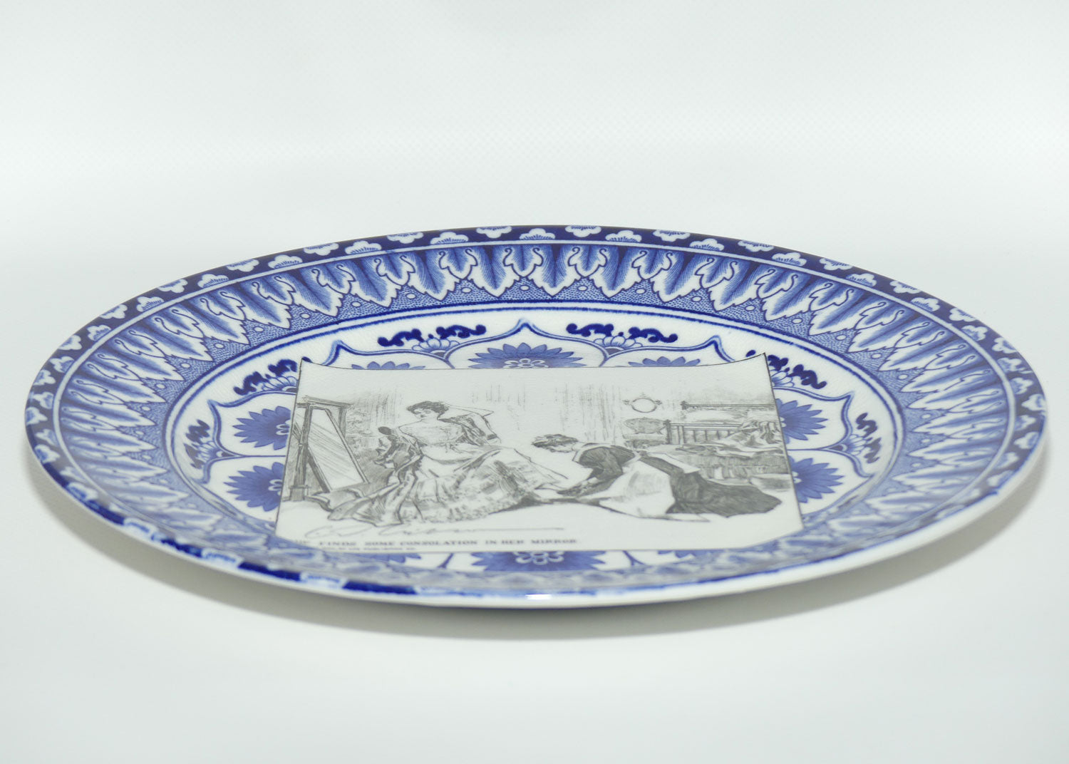 Royal Doulton CD Gibson | Gibson Girls Plate | #05: She finds some consolation... | #2