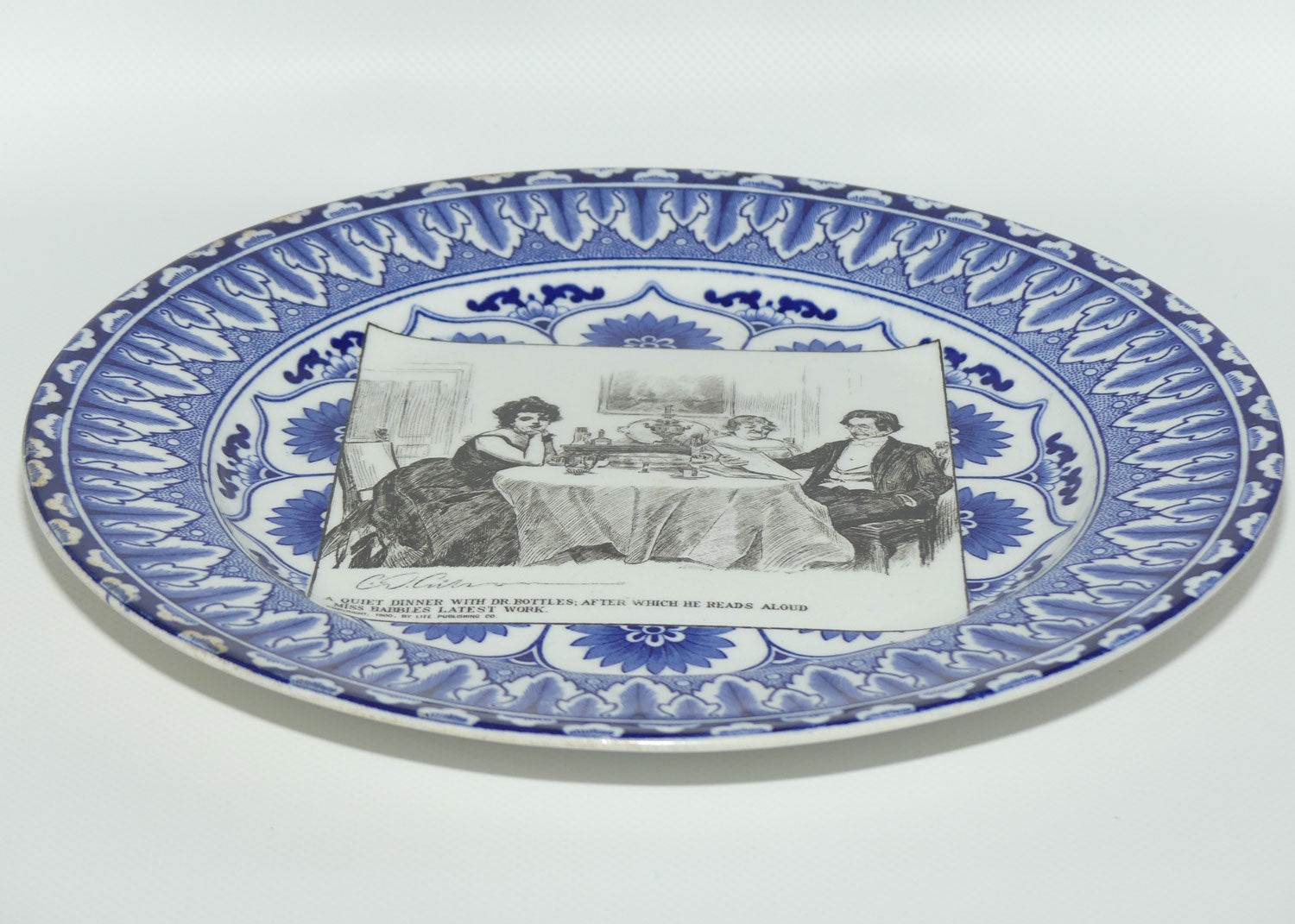 Royal Doulton CD Gibson | Gibson Girls Plate | #06: A quiet dinner...