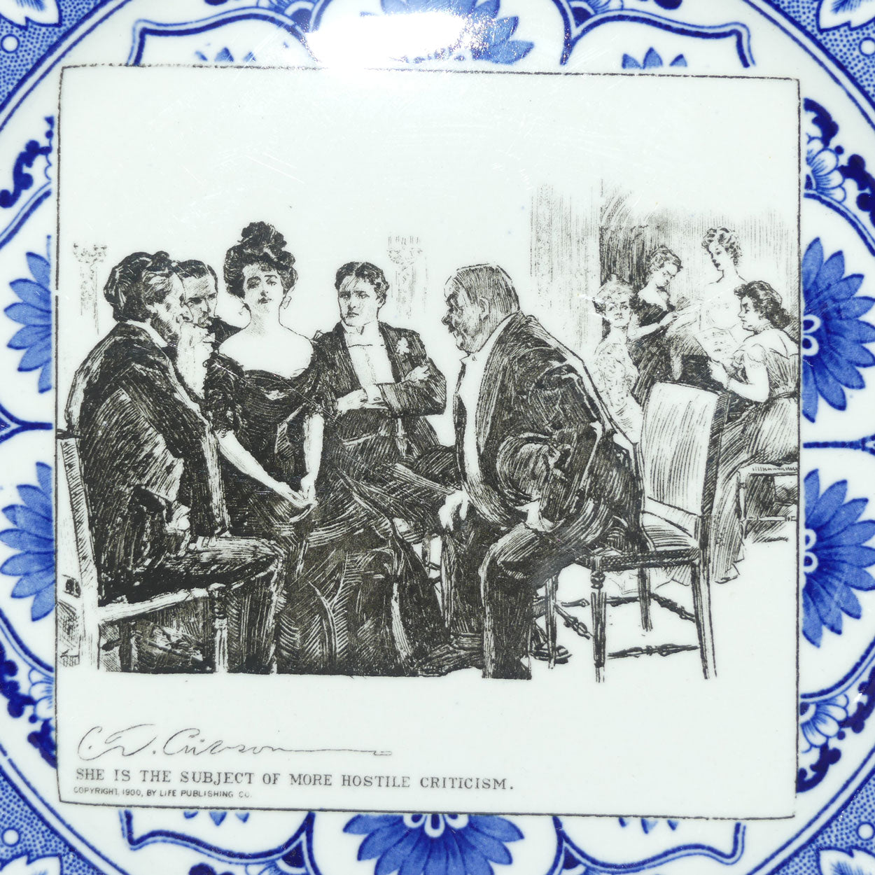 Royal Doulton CD Gibson | Gibson Girls Plate | #09: She is the subject...