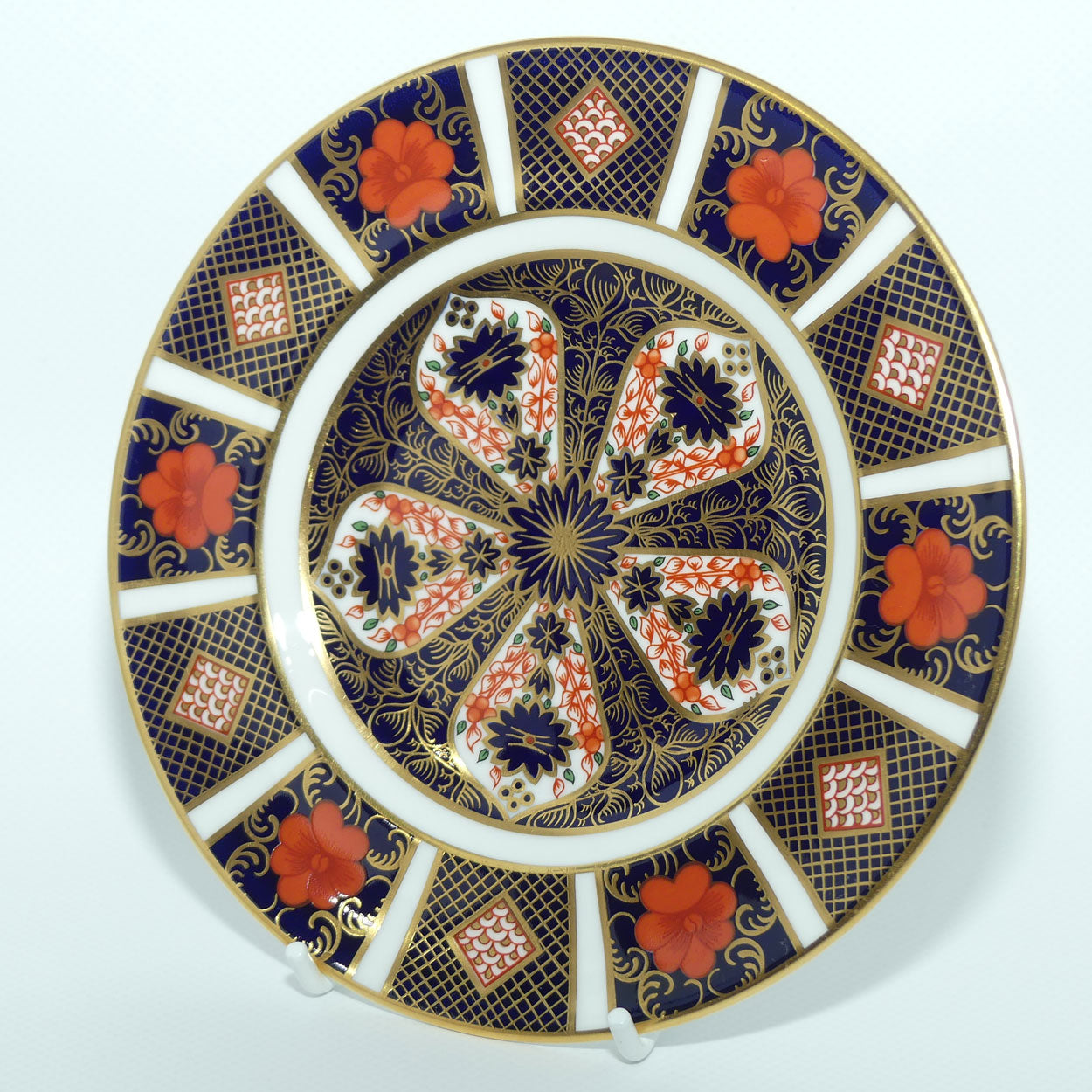 Royal Crown Derby Old Imari 1128 sandwich plate #2 | 16cm diam | c.1987