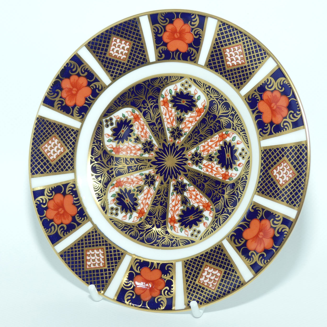 Royal Crown Derby Old Imari 1128 sandwich plate #5 | 16cm diam | c.1989