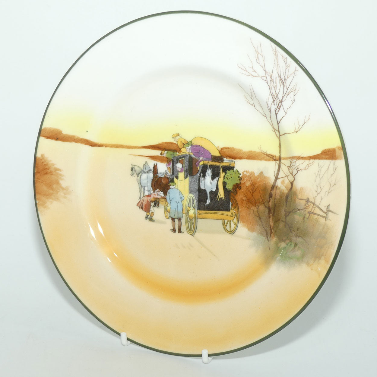 Royal Doulton Coaching Days cabinet plate | 20.2cms