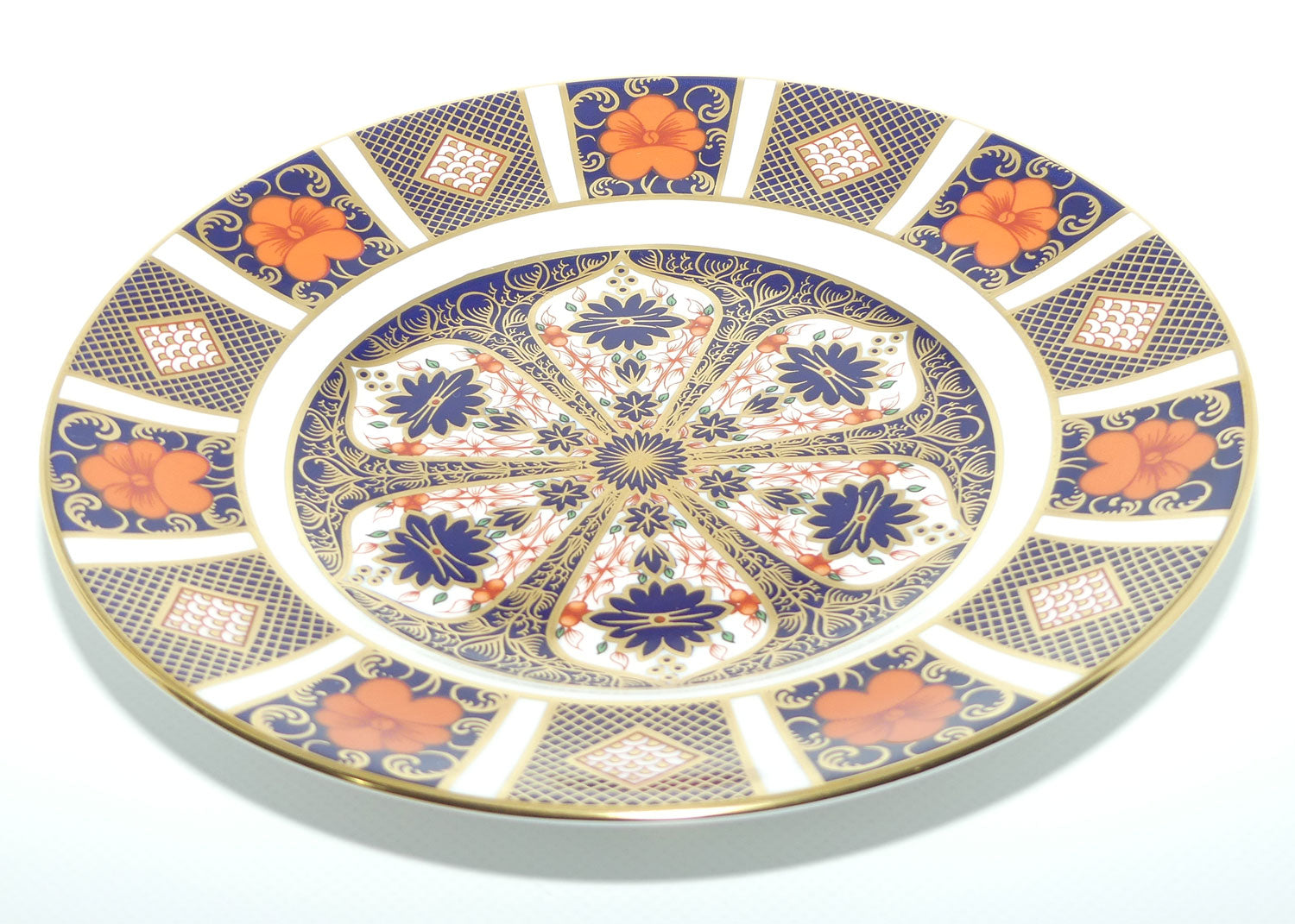 Royal Crown Derby Old Imari 1128 salad plate #6 | 21.5cm diam | c.1985