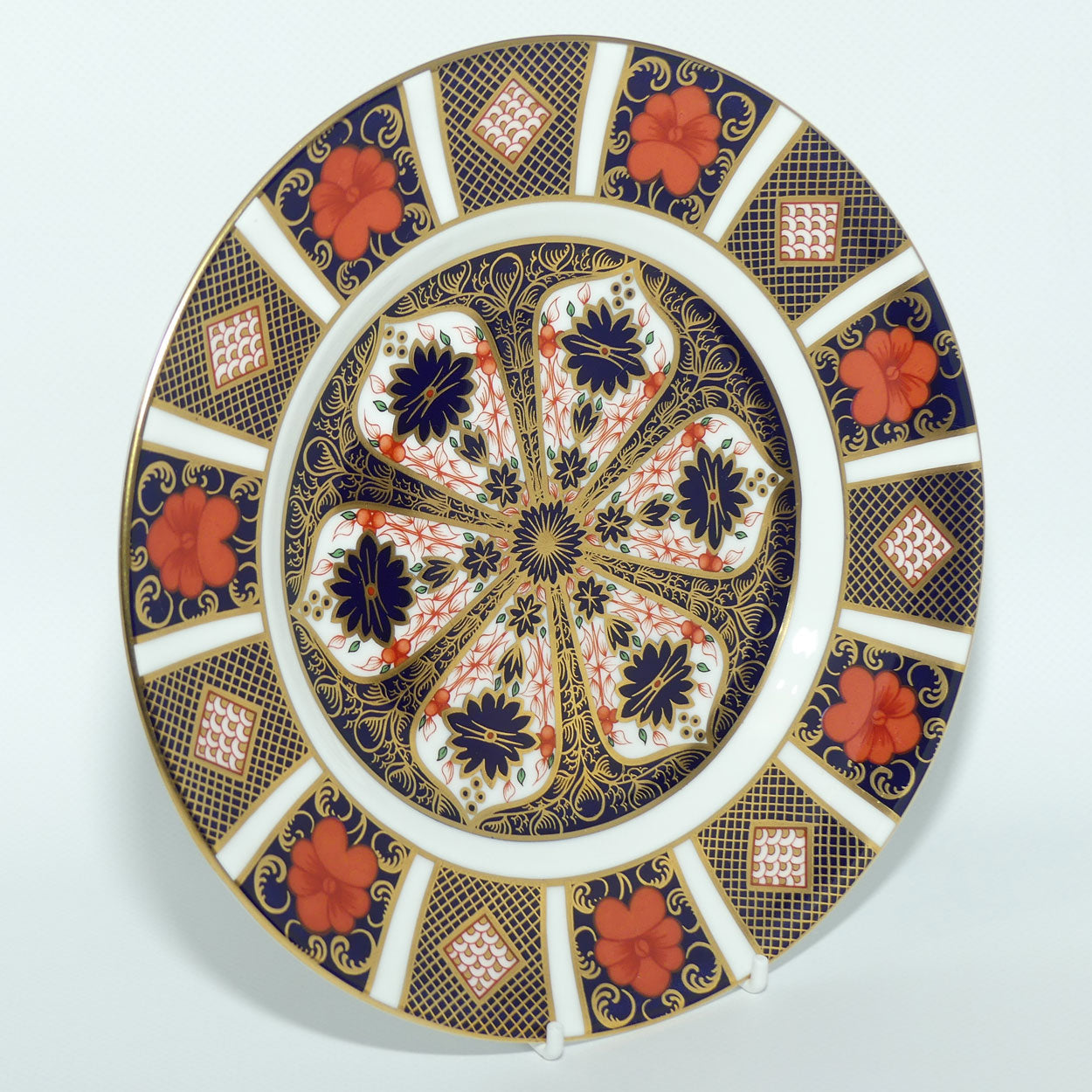 Royal Crown Derby Old Imari 1128 salad plate #4 | 21.5cm diam | c.1989
