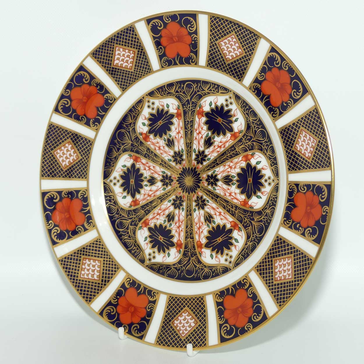 Royal Crown Derby Old Imari 1128 salad plate #8 | 21.5cm diam | c.1990