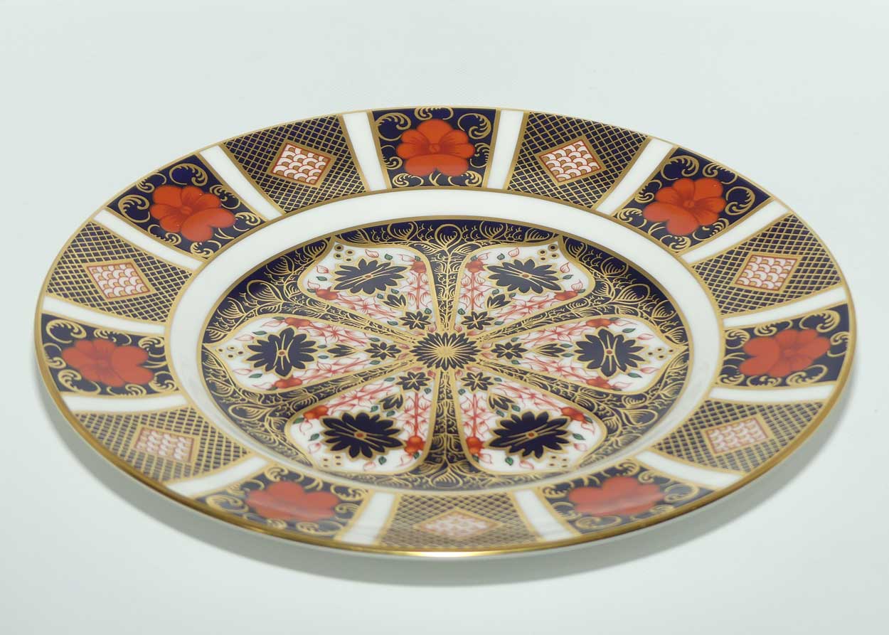 Royal Crown Derby Old Imari 1128 salad plate #8 | 21.5cm diam | c.1990