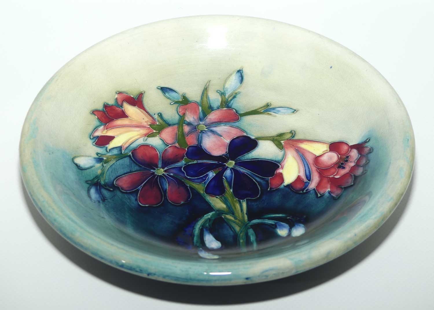 Walter Moorcroft Spring Flowers plate | shallow bowl | 22cm | #1
