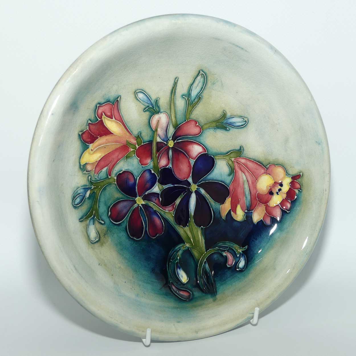 Walter Moorcroft Spring Flowers plate | shallow bowl | 22cm | #2