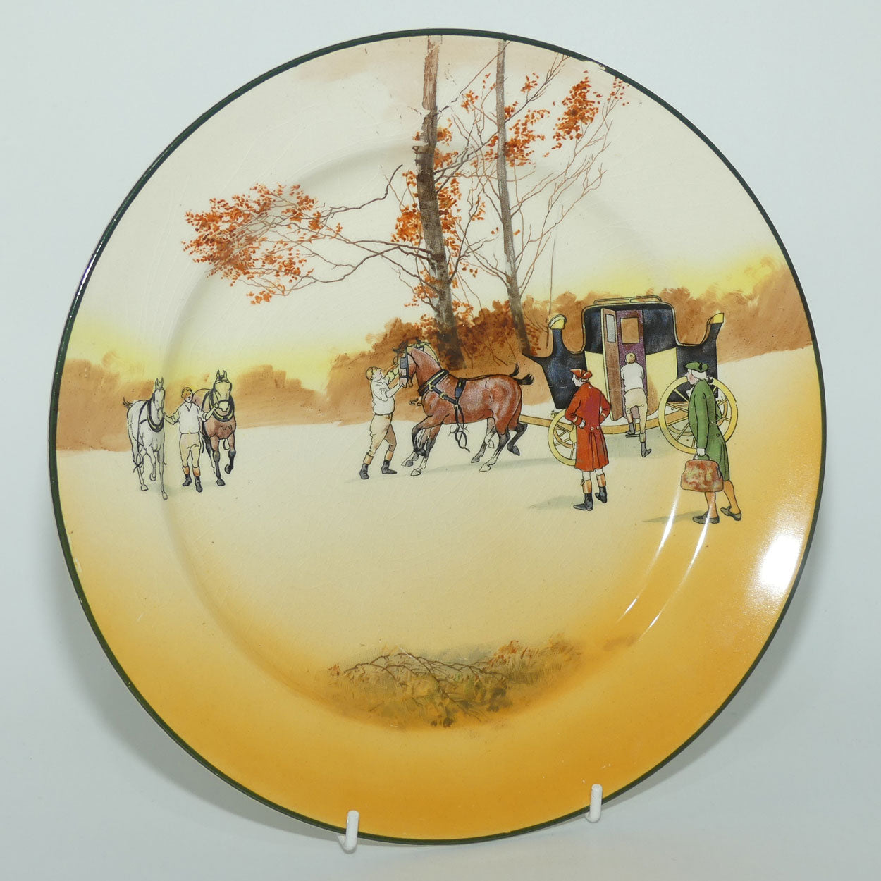 Royal Doulton Coaching Days large round 26cm plate #5