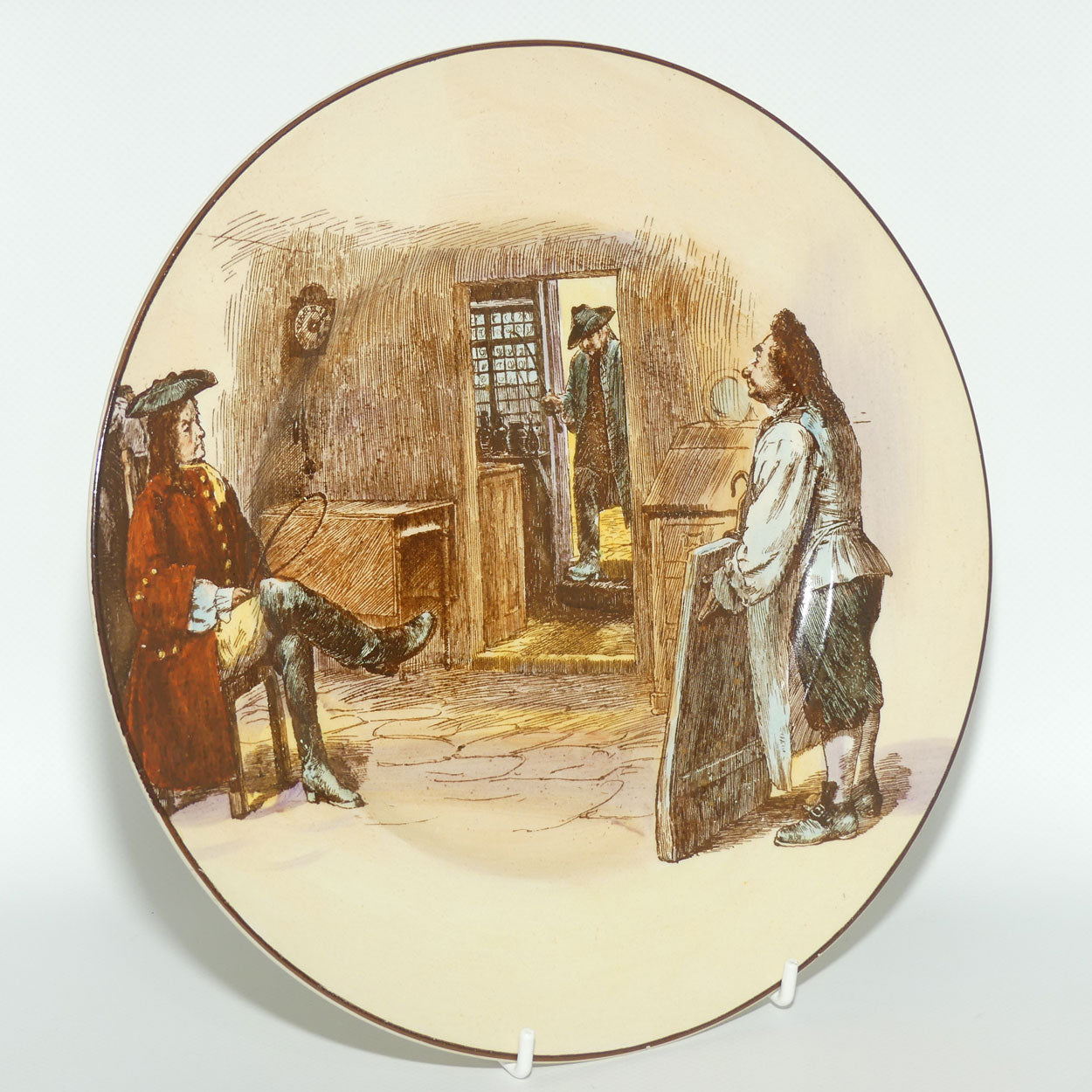 Royal Doulton Sir Roger De Coverley plate | Looking at altered sign