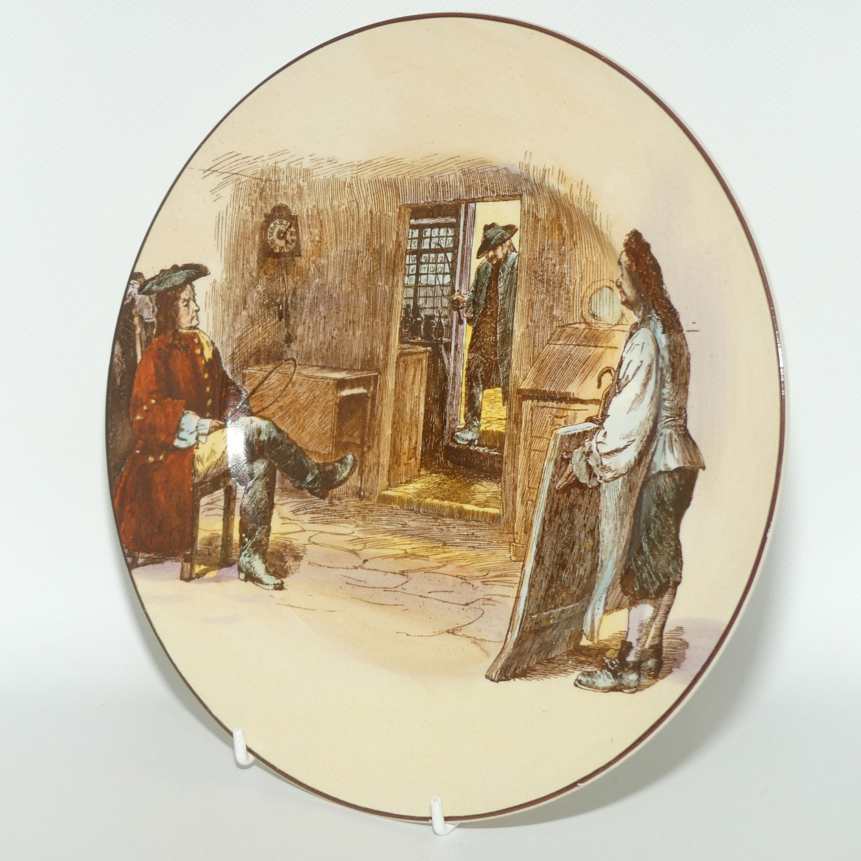 Royal Doulton Sir Roger De Coverley plate | Looking at altered sign