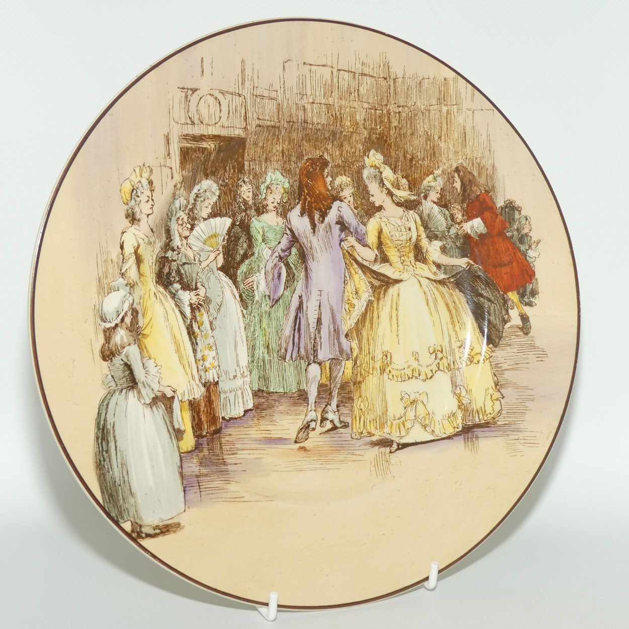 Royal Doulton Sir Roger De Coverley plate D5814 | Dancing with the Widow