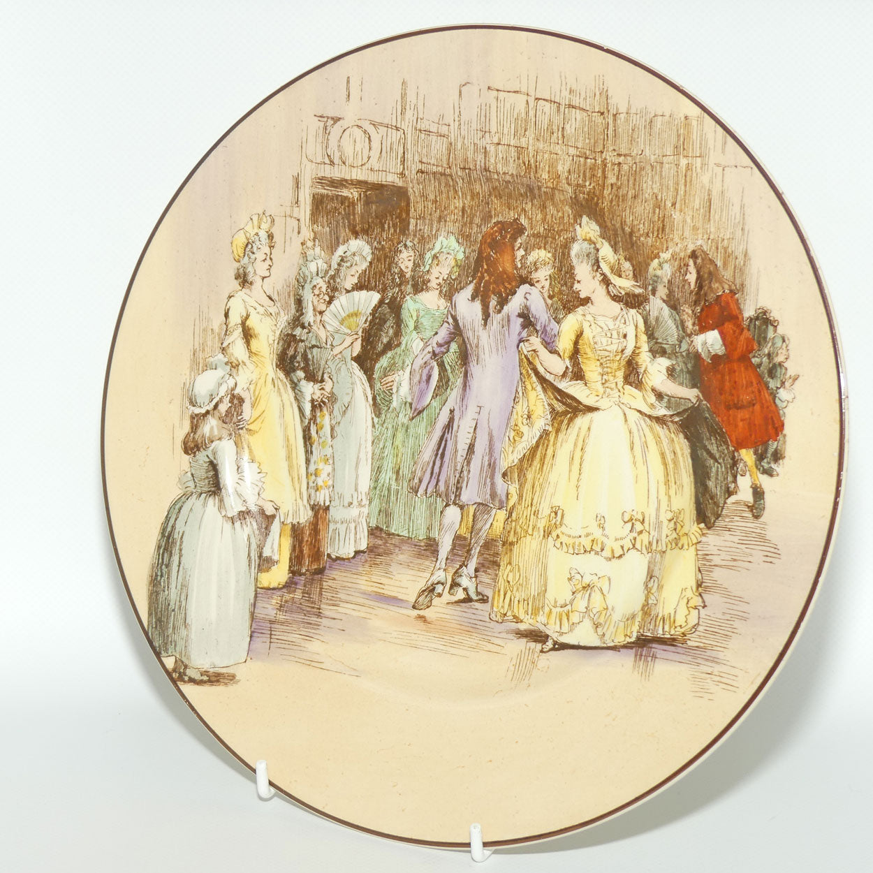 Royal Doulton Sir Roger De Coverley plate D5814 | Dancing with the Widow