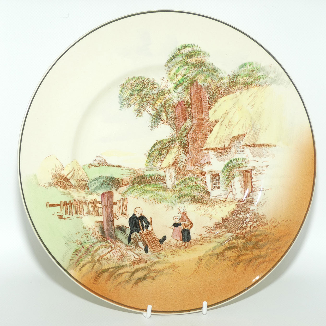 Royal Doulton Rustic England round plate D6297 | #1