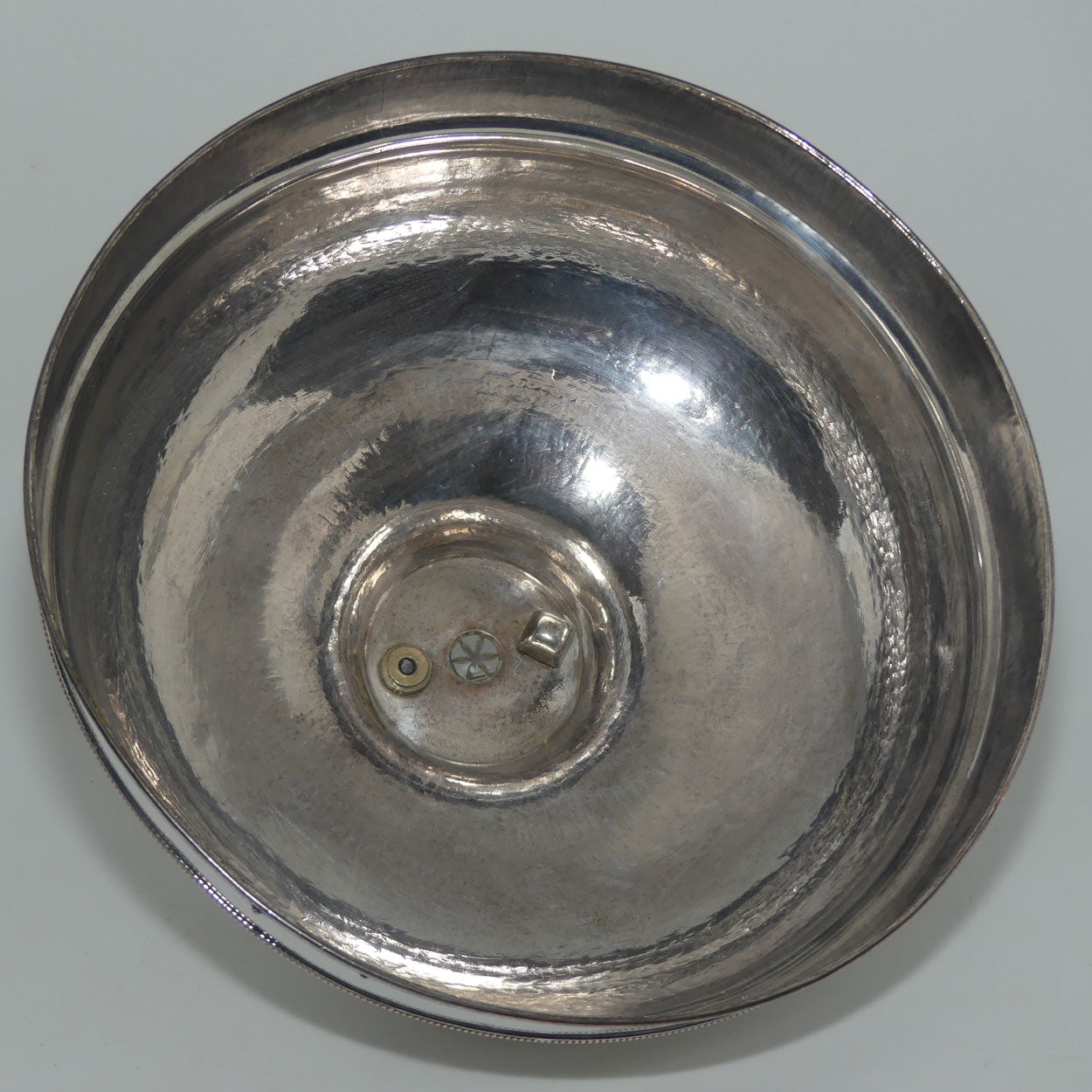 Georgian era Old Sheffield Plate dish cover | Bright Cut Shield