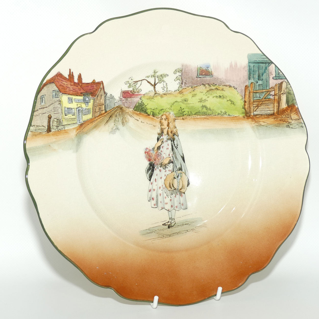 Royal Doulton Dickens Little Nell Leeds shape plate D2973
