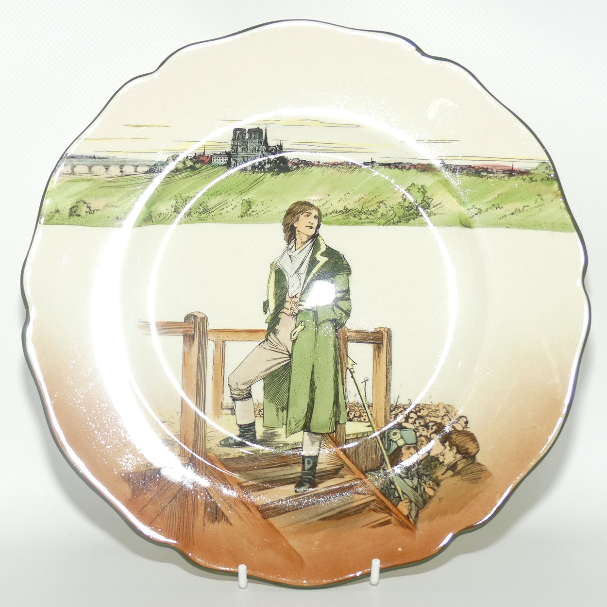 Royal Doulton Dickens Sydney Carton Leeds shape plate D2973