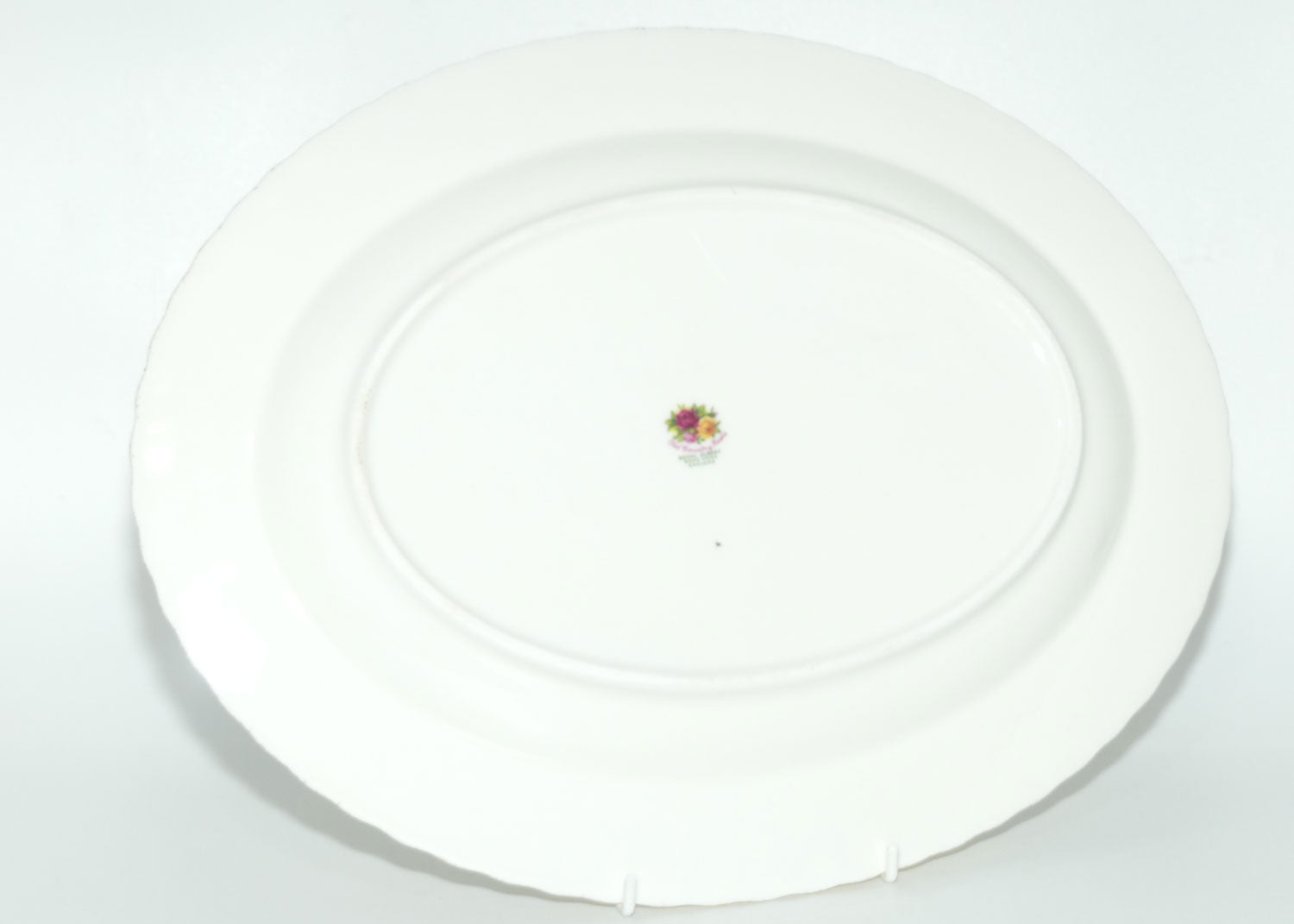 Royal Albert Bone China England Old Country Roses oval meat platter | 34.5cm | early backstamp