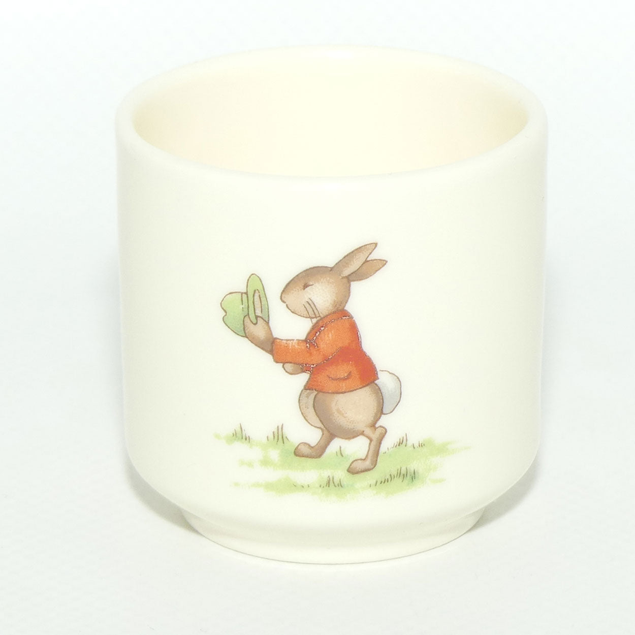 Royal Doulton Bunnykins egg cup | Drummer and Bugler | Raising Hat