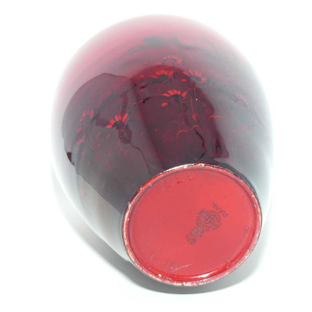 Royal Doulton Flambe Ploughing scene vase