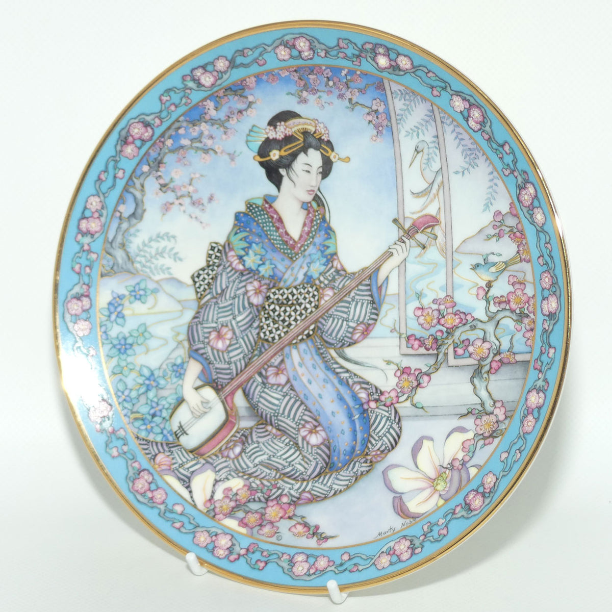 Royal Doulton Flower Maiden plate by Marty Noble | Plum Blossom Maiden