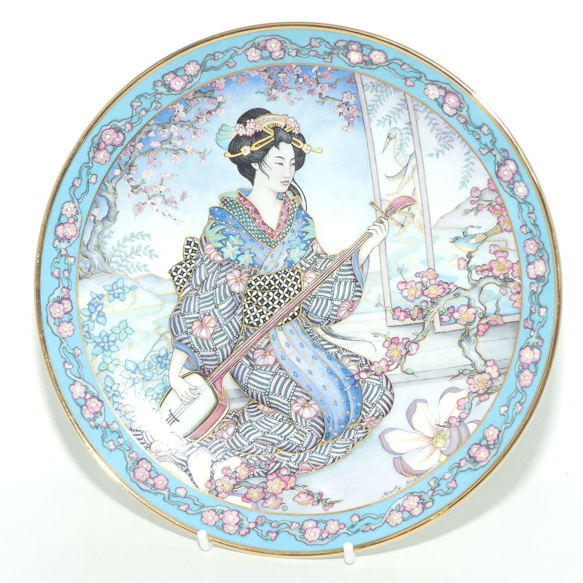 Royal Doulton Flower Maiden plate by Marty Noble | Plum Blossom Maiden