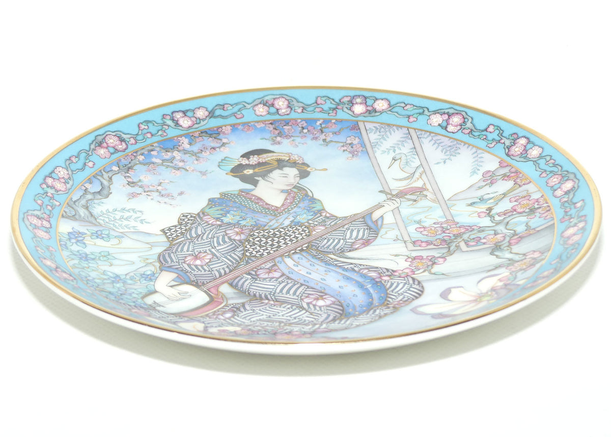 Royal Doulton Flower Maiden plate by Marty Noble | Plum Blossom Maiden