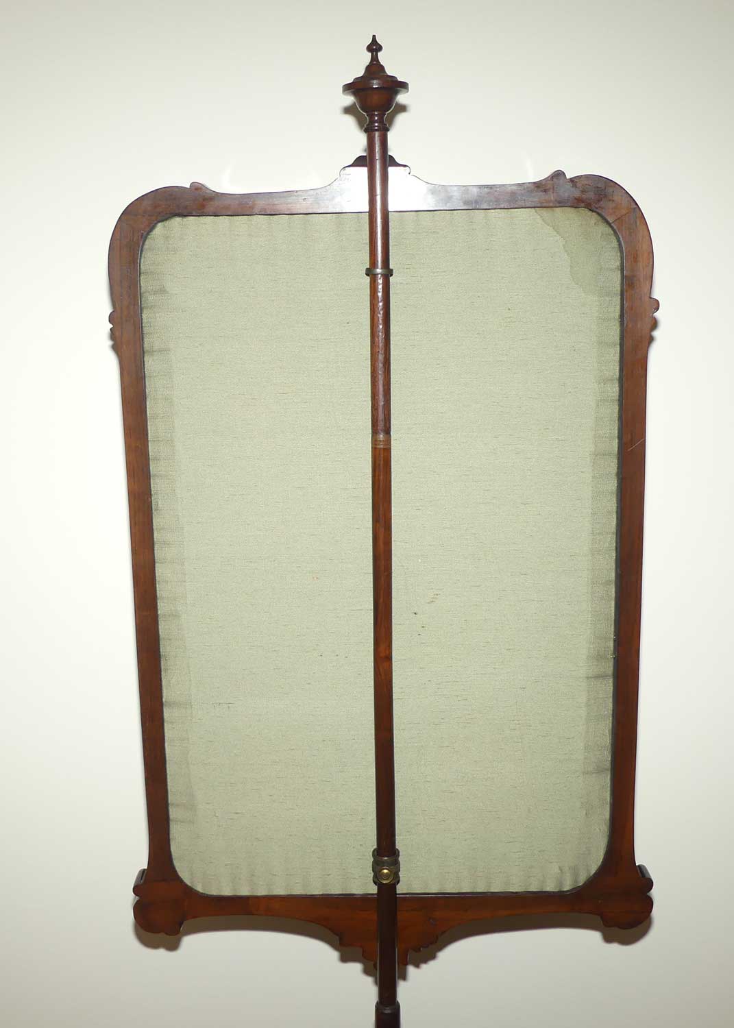 Victorian era Rosewood Floral tapestry Pole Screen on tripod base