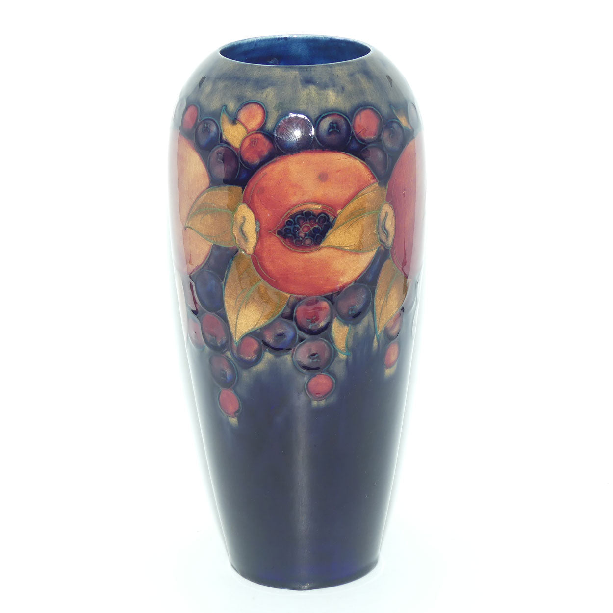 William Moorcroft Pomegranate 101/10 vase (Open Pomegranate)