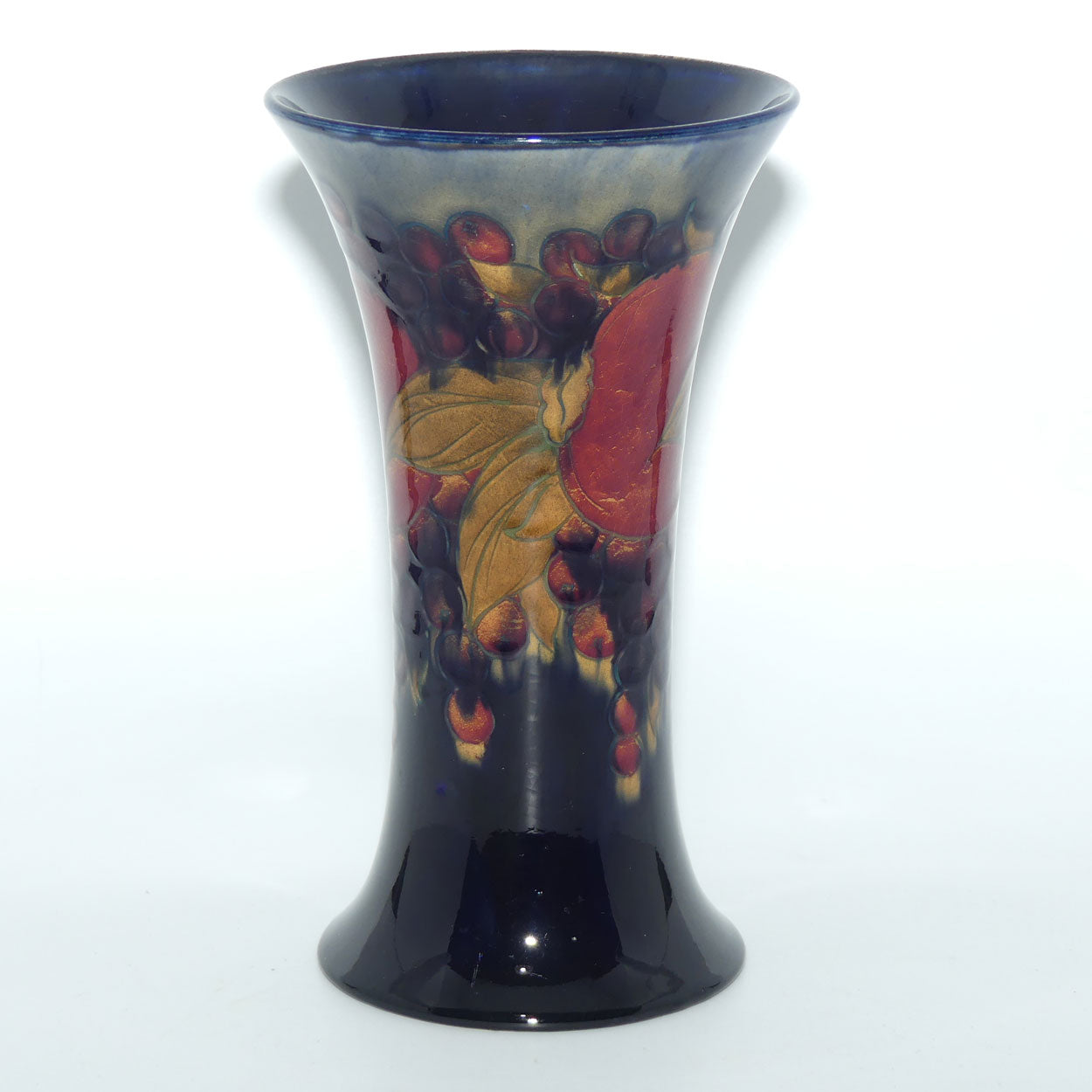 William Moorcroft Pomegranate 150 trumpet vase (Cobridge Factory Mark)