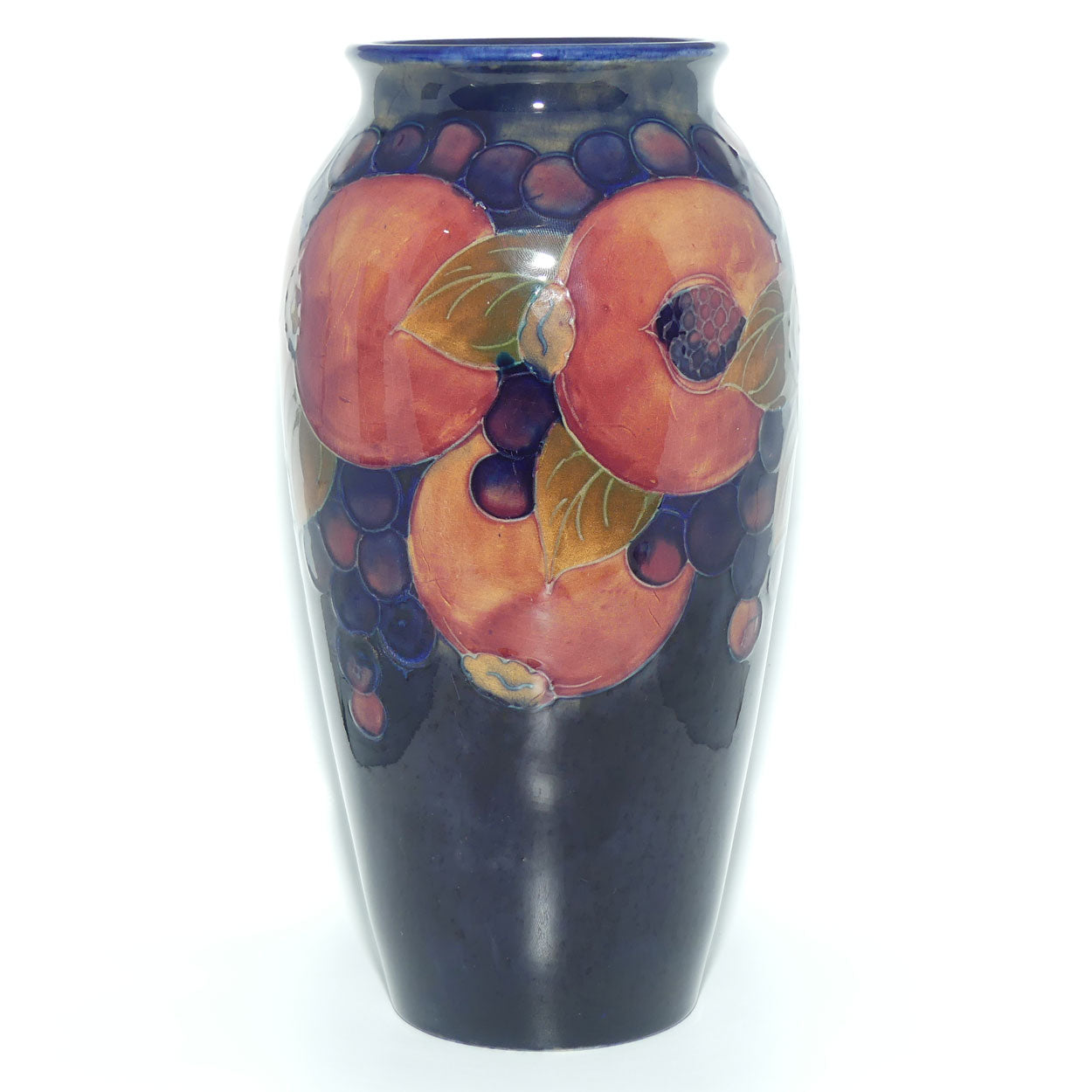 William Moorcroft Pomegranate 393/10 vase (Triple and Open Pomegranate)