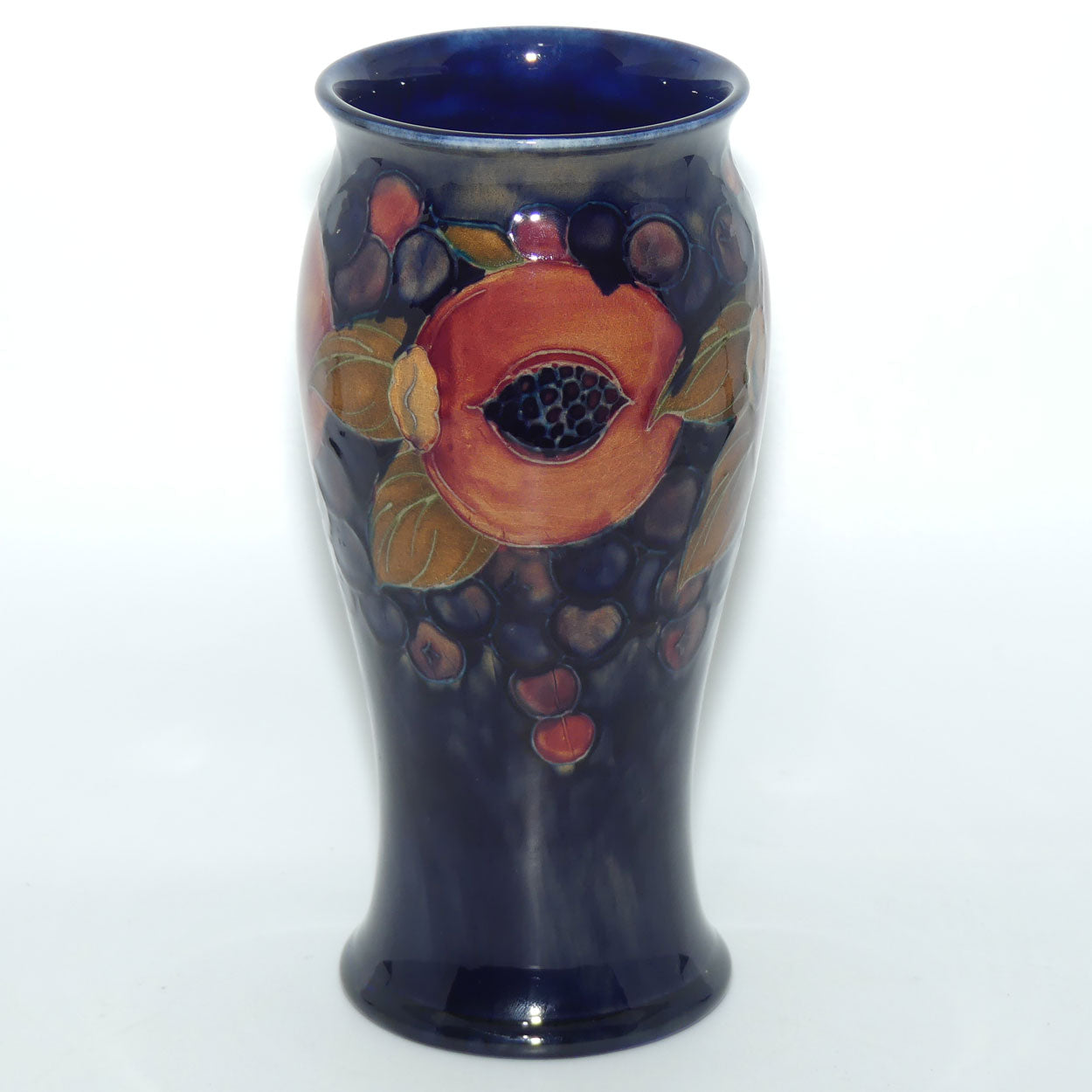 William Moorcroft Pomegranate 6/8 vase #1 (Open Pomegranate)